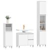 vidaXL Bathroom Furniture Set White Engineered wood, iron Medium
