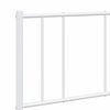 vidaXL Bed Frame White Powder-coated steel Full Bed Frame Rectangular