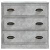 vidaXL Sideboard Concrete Grey Engineered wood 27.6 in x 14.0 in x 26.6 in