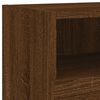 vidaXL TV Wall Unit Brown Oak Engineered Wood Large TV Wall Unit