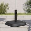 vidaXL Umbrella Base Black Plastic and concrete base, iron tube