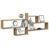 vidaXL Wall Shelf Artisian Oak 65.9x7.1x26.8" Engineered Wood