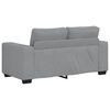 vidaXL Sofa Set Light grey Polyester fabric, metal, solid wood, plywood