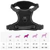 vidaXL Dog Harness Black Polyester M Adjustable Armrests Dog Harness