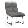 vidaXL Leisure Chair with Metal Frame Light Gray Velvet