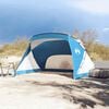 vidaXL Beach Tent Azure Blue 107.9"x70.1"x66.9"/58.3" 185T Polyester