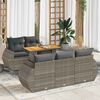 vidaXL Garden Sofa Set Grey