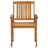 vidaXL Garden Chair Set of 6 Brown Solid acacia wood Standard Durable