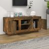vidaXL TV Stand Smoked Oak 40.2"x13.8"x17.7" Engineered Wood