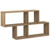 vidaXL Wall Shelf Artisan Oak Engineered Wood 39.4 x 7.1 x 20.9 in