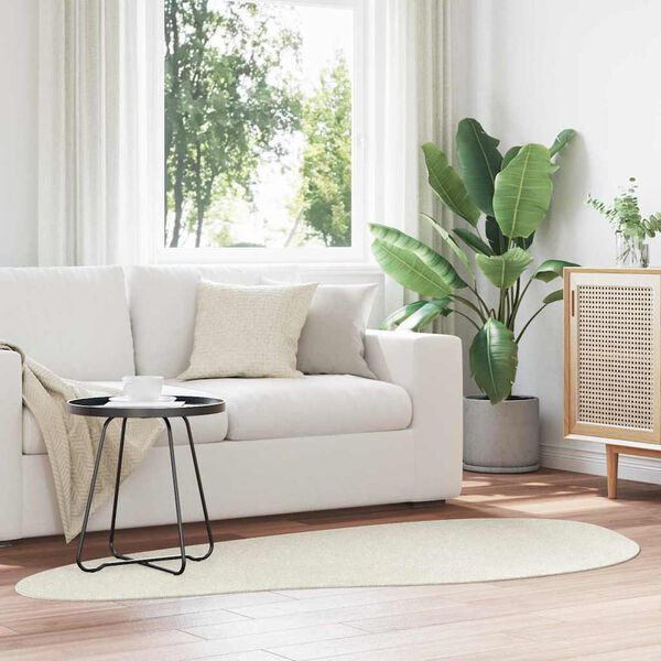 vidaXL Carpet Folding HUARTE Cream 39.37 x 78.74 in Polyester