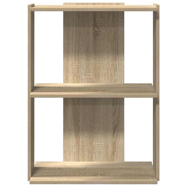 vidaXL Bookcase Sonoma oak Engineered wood Small Bookcase Rectangular