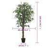 vidaXL Artificial Maple Tree Green Wood, Fabric, Plastic 59.1 in tall
