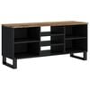 vidaXL TV Cabinet Honey brown, black Solid mango wood and engineered wood