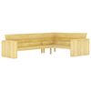 vidaXL Corner Bench Pine Treated Pinewood Large Reversible