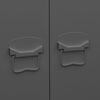 vidaXL Wardrobe Anthracite Metal 35.4x19.7x70.9 in Wardrobe