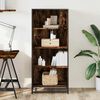 vidaXL Bookcase Smoked Oak Engineered wood Medium Bookshelf