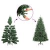 vidaXL Fake Christmas Tree Green PVC Medium Decorative Features