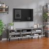 vidaXL TV Cabinet Grey Sonoma Engineered Wood 59.1 x 11.8 x 17.5 in