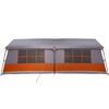 vidaXL Family Tent Grey and Orange 244.88 x 116.14 x 93.70 in