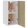 vidaXL Hanging Cabinet Sonoma Oak Engineered Wood 11.6x12.2x23.6 in