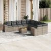 vidaXL Garden Sofa Set Grey, Dark Grey