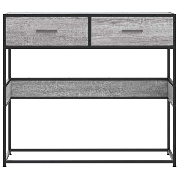 vidaXL Console Table Grey Sonoma Engineered wood Standard Console Table