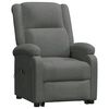 vidaXL Power Lift Recliner Dark Gray Fabric