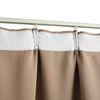 vidaXL Blackout Curtain with Hooks Taupe 114.2x96.5"
