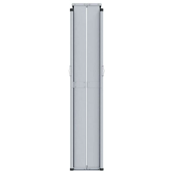 vidaXL Side Awning Anthracite Polyester with PU coating, steel, aluminum