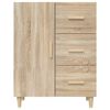 vidaXL Sideboard Sonoma Oak 27.4"x13.4"x35.4" Engineered Wood