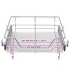 vidaXL Pull-Out Wire Baskets 2 pcs Silver 19.7"