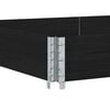vidaXL Garden Planter Black Solid pine wood, Galvanized hinges