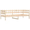 vidaXL Day Bed Natural Wood Solid Pine Wood Twin Convertible