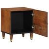 vidaXL Bedside Cabinet with Door Honey brown 15.75 x 12.99 x 18.11 in