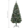 vidaXL Artificial Pre-lit Christmas Tree with Ball Set&Pine Cones 70.9"