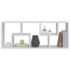 vidaXL Wall Shelf White 14.2x6.3x35.4" Engineered Wood