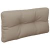 vidaXL Pallet Cushion Taupe 31.5"x15.7"x4.7" Fabric