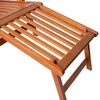 vidaXL Patio Deck Chair Brown Solid acacia hardwood Standard Foldable