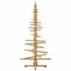 vidaXL Wooden Christmas Tree with Stand Brown 70.87 in Solid pine wood