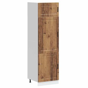 vidaXL Kitchen Cupboard Old Wood Engineered Wood Tall Adjustable Feet