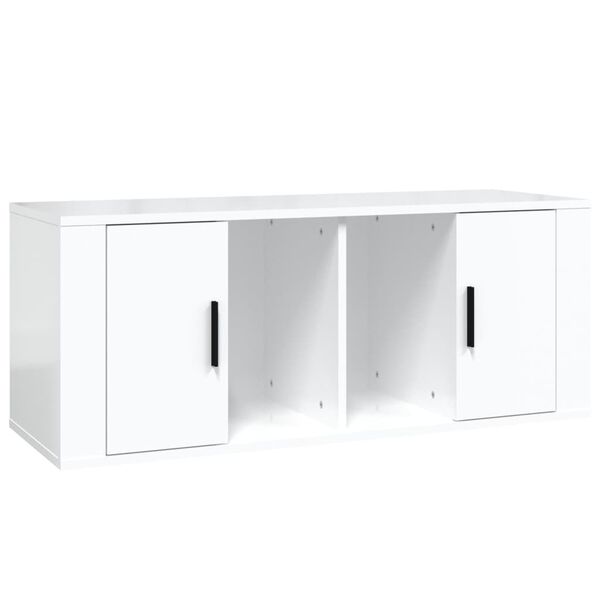 vidaXL TV Cabinet High gloss white Engineered wood TV Cabinet