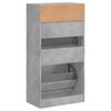 vidaXL Shoe Cabinet Concrete grey Engineered wood Compact Shoe Cabinet