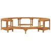 vidaXL Hot Tub Surround Brown &Oslash;108.27 x 21.85 in Solid Acacia Wood