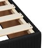 vidaXL Bed Frame Black Velvet (100% polyester), Plywood, Engineered wood