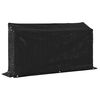 vidaxL Firewood Rack with Rain Cover 78.9"x16.1"x43.5" Galvanized Steel