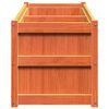 vidaXL Garden Planter Wax Brown 35.4"x19.7"x27.6" Solid Wood Pine
