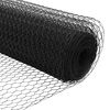 vidaXL Hexagon Fence Gray 0.4 x 50 m Steel
