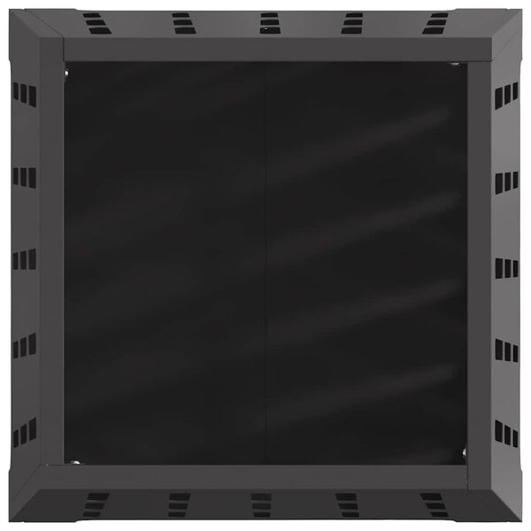 vidaXL Fire Pit Black 19.7" x 19.7" x 27.6" Cold-rolled steel