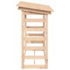 vidaXL Firewood Rack 42.5"x25.4"x43.3" Solid Wood Pine